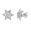 Natural .50ct White Topaz Earrings Sterling Silver