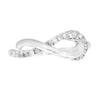 Anillo de plata de ley con diamante natural de 0,21 ct