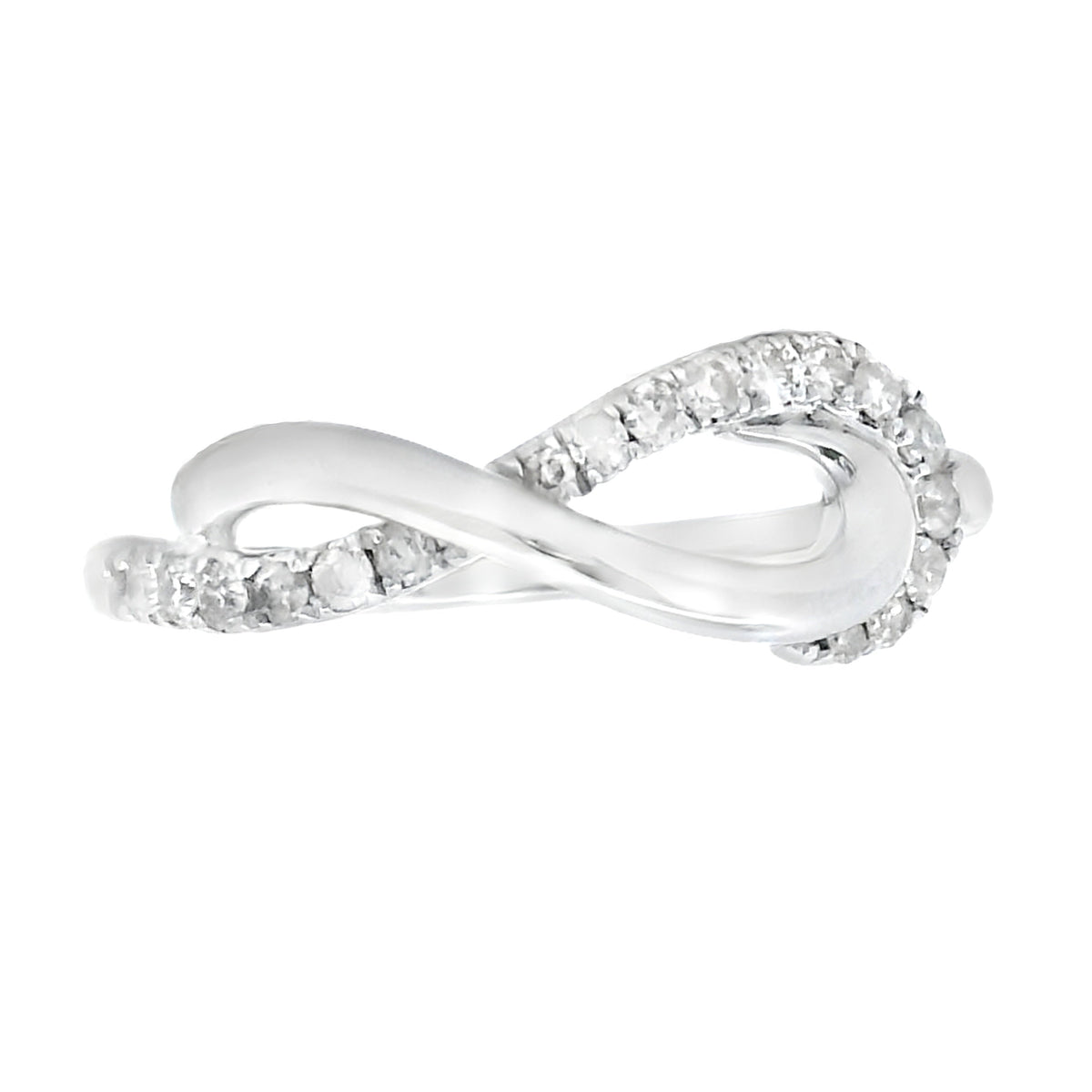 Anillo de plata de ley con diamante natural de 0,21 ct
