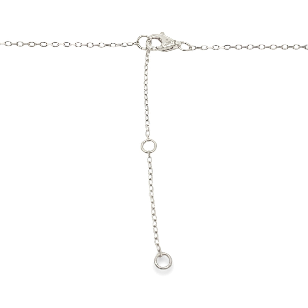 Colgante religioso de cruz de plata de ley genuina de 0,65 ct