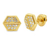 Natural .26ct Diamond Earrings 14KT Yellow Gold