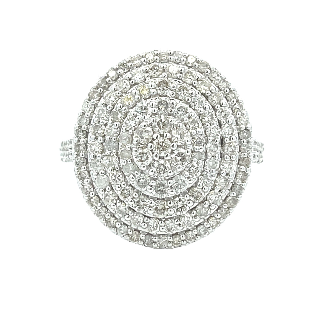 Genuine 1.50ct Diamond Ring 14KT White Gold