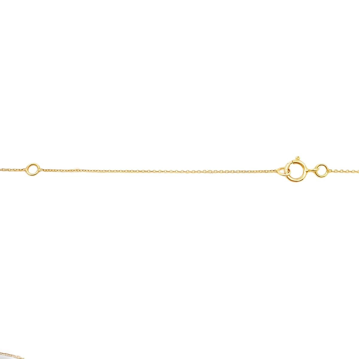 Colgante religioso de cruz con diamantes de .56ct en oro amarillo de 14kt