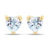 0.70 Carat Genuine Blue Topaz 14K Yellow Gold Earrings