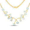 7.36 Carat Genuine Sky Blue Topaz .925 Sterling Silver Necklace
