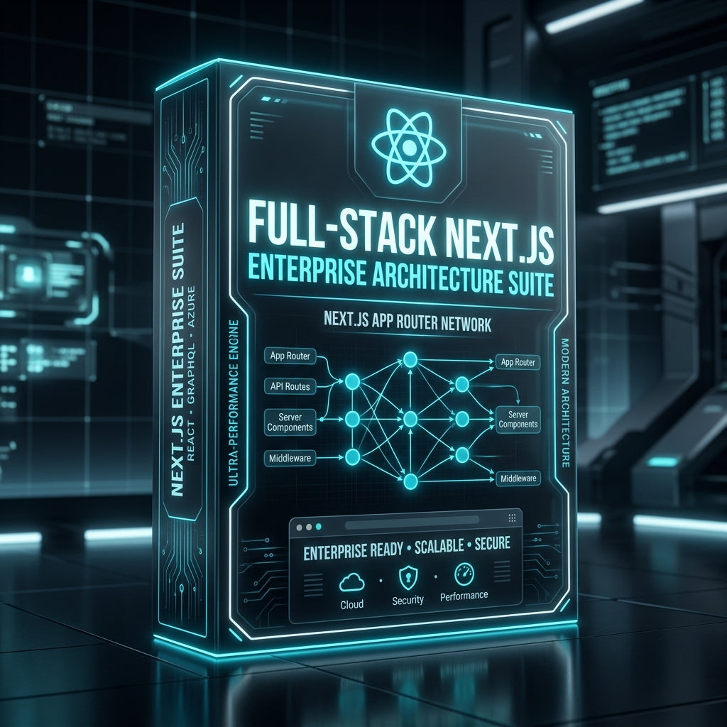 Full-Stack Next.js Enterprise Architecture Master Suite Cover Mockup