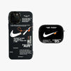 РАСПРОДАЖА | Чехол для телефона и AirPods Nike x Off White | Комплект из 2 шт.