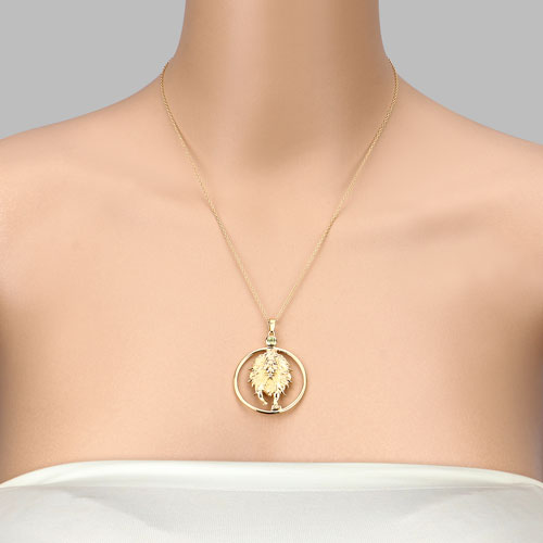 Colgante de plata de ley .925 con peridoto auténtico de 0,24 quilates