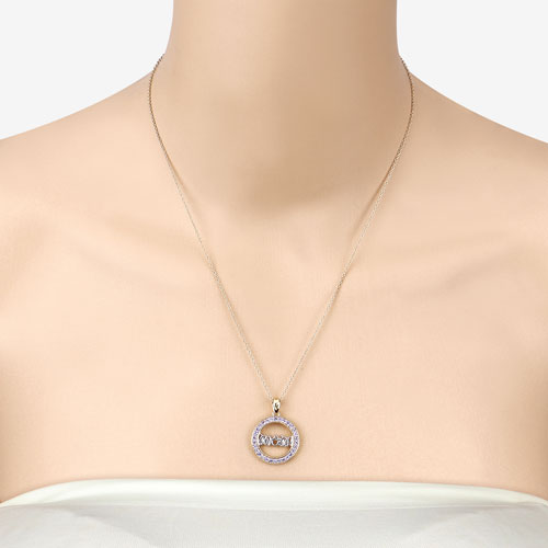 Colgante de plata de ley .925 con tanzanita genuina de 0.64 quilates