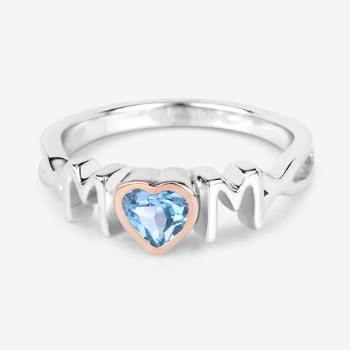 Anillo de plata de ley .925 con topacio azul suizo auténtico de 0,52 quilates