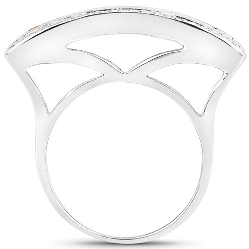 Anillo de plata de ley 925 con zafiro multicolor auténtico de 1,08 quilates
