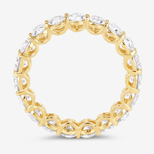 Anillo de oro amarillo de 14 quilates con diamante cultivado en laboratorio de 3,00 quilates - imagen 3 de 7