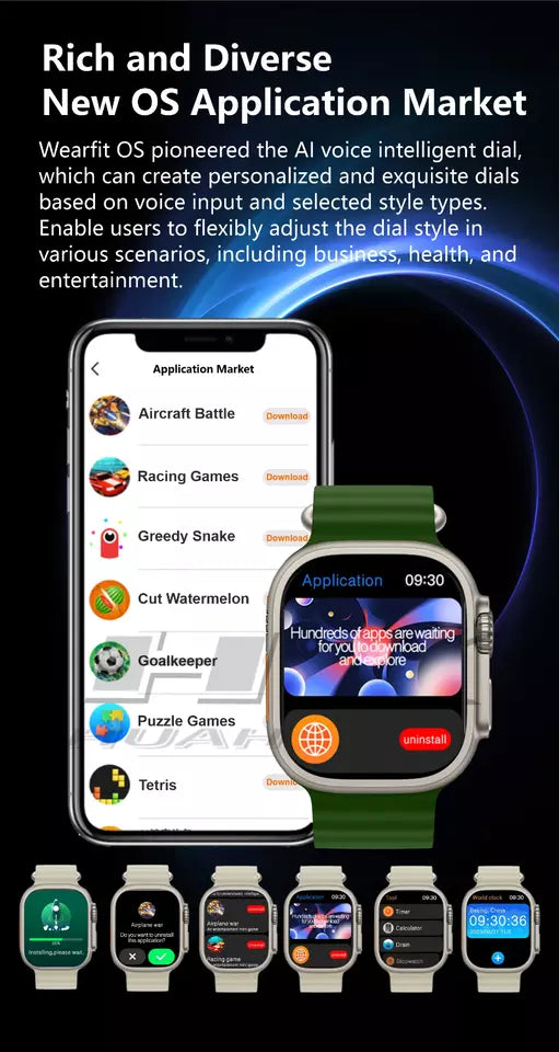iTech Watch Ultra 2 49mm - AI Upgraded Smartwatch - with Wi-Fi and TikTok App!