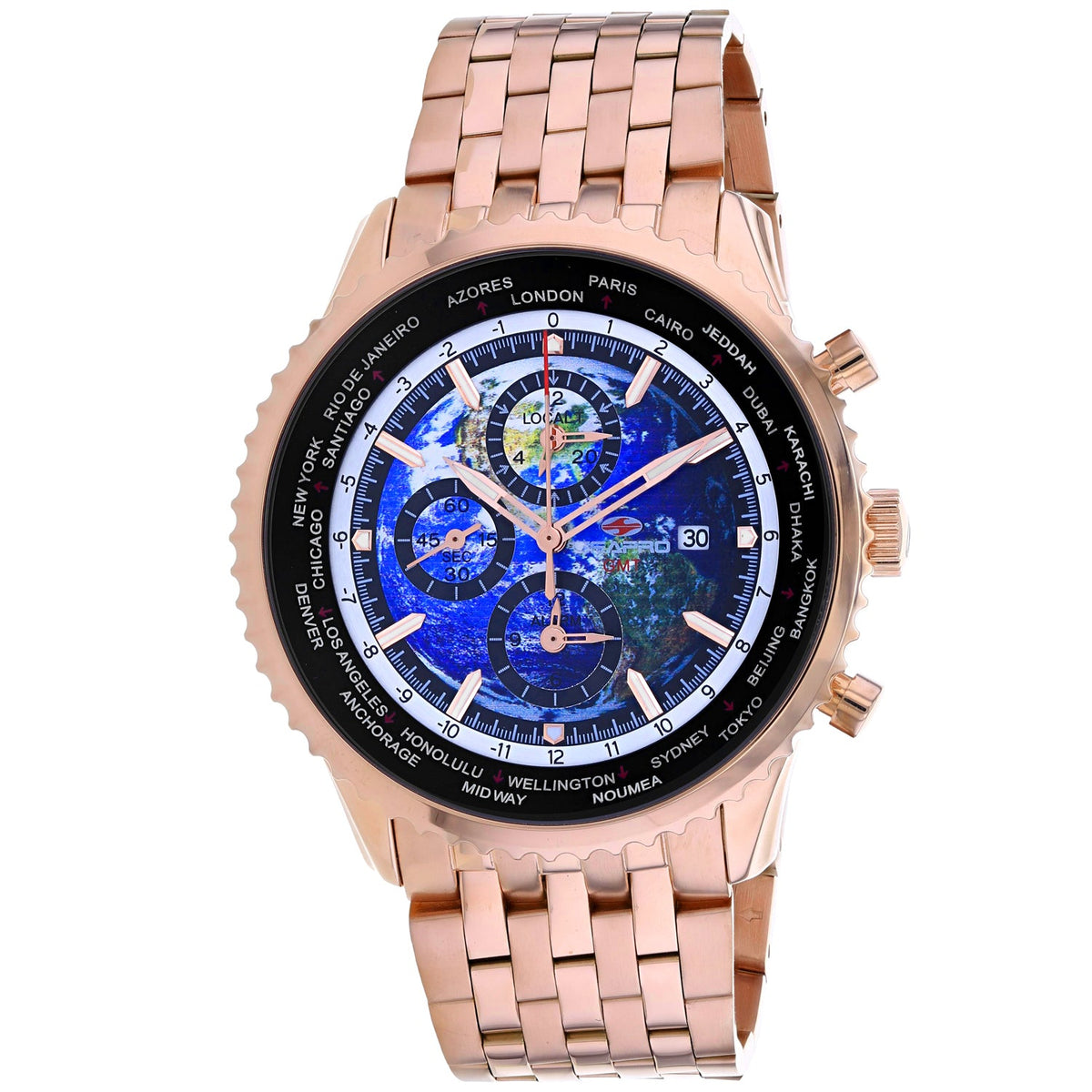 Seapro Reloj para hombre Meridian World Timer GMT