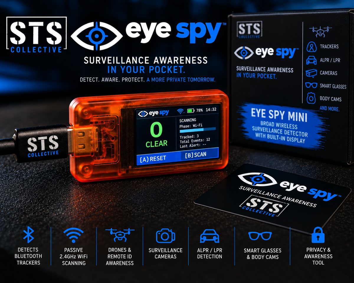 Eye Spy Mini | Compact Surveillance, Tracker, ALPR & Drone Awareness Detector