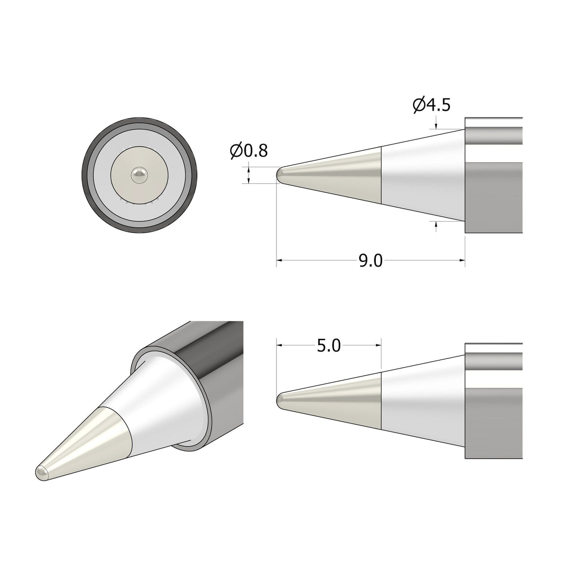 FixHub Soldering Iron Cone Tip
