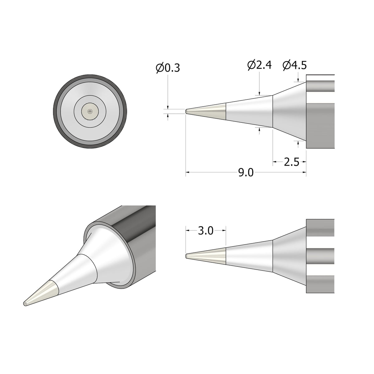 FixHub Soldering Iron Point Tip
