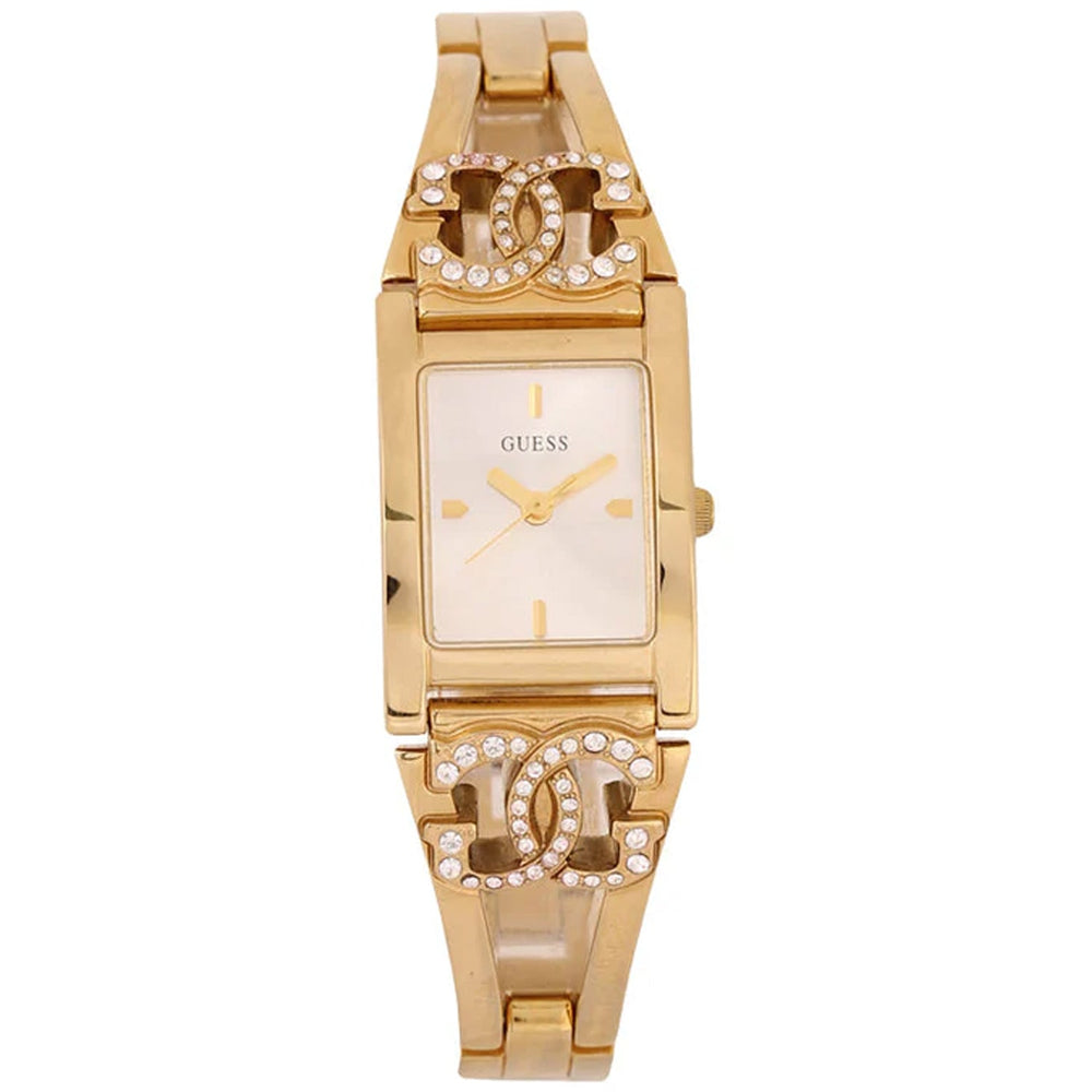 Женские часы Guess с кристаллами Swarovski, золотистый корпус