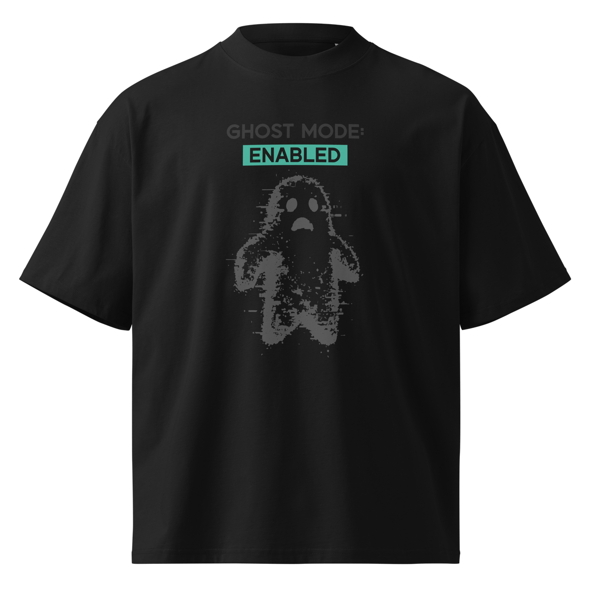 Ghost Mode: Enabled – Oversized Organic High-Neck T-Shirt - image 5 of 20