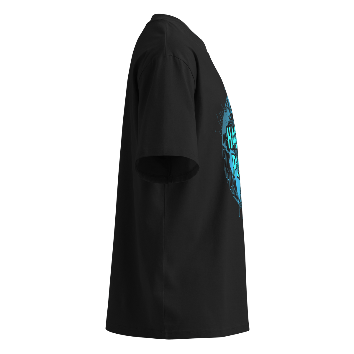 Hack The Planet – Oversized Organic High-Neck T-Shirt - image 7 of 20