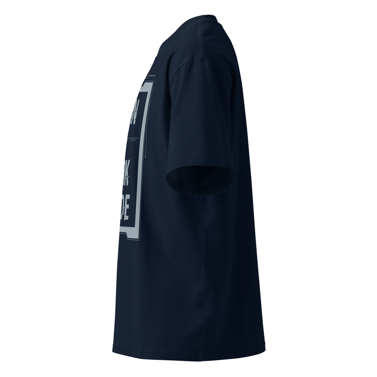 Born in Dark Mode – Oversized Organic High-Neck T-Shirt - imagen 4 de 20