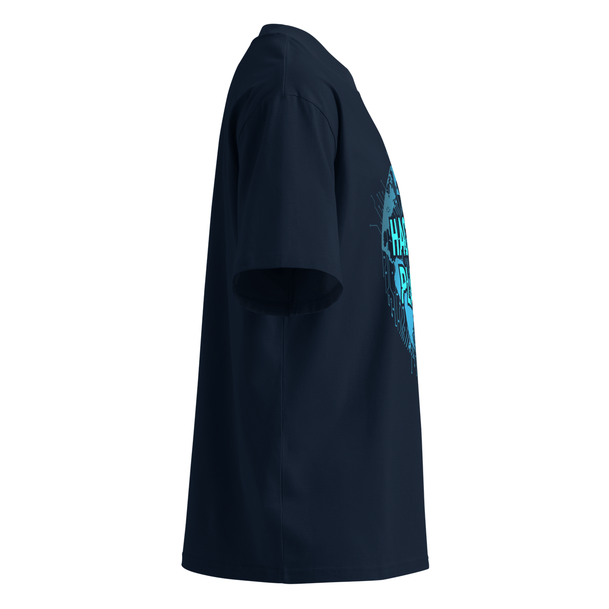 Hack The Planet – Oversized Organic High-Neck T-Shirt - image 3 of 20