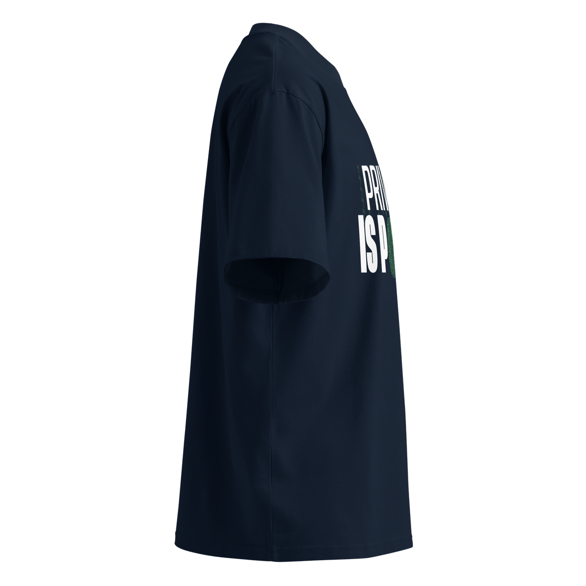 Privacy Is Power – Oversized Organic High-Neck T-Shirt - image 3 of 16