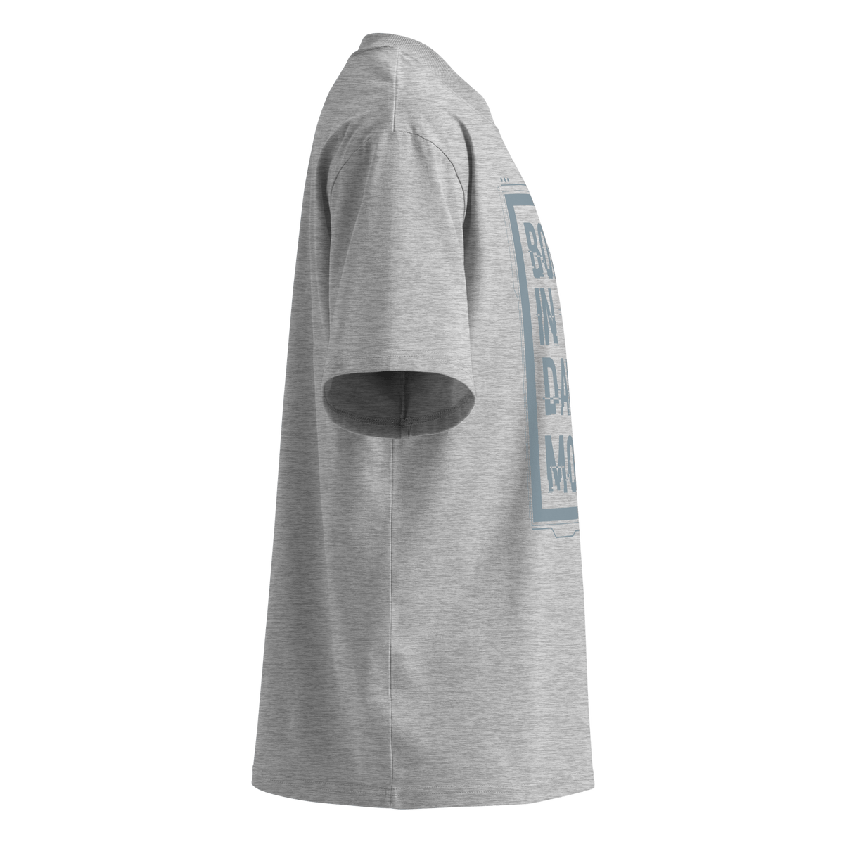 Born in Dark Mode – Oversized Organic High-Neck T-Shirt - imagen 11 de 20
