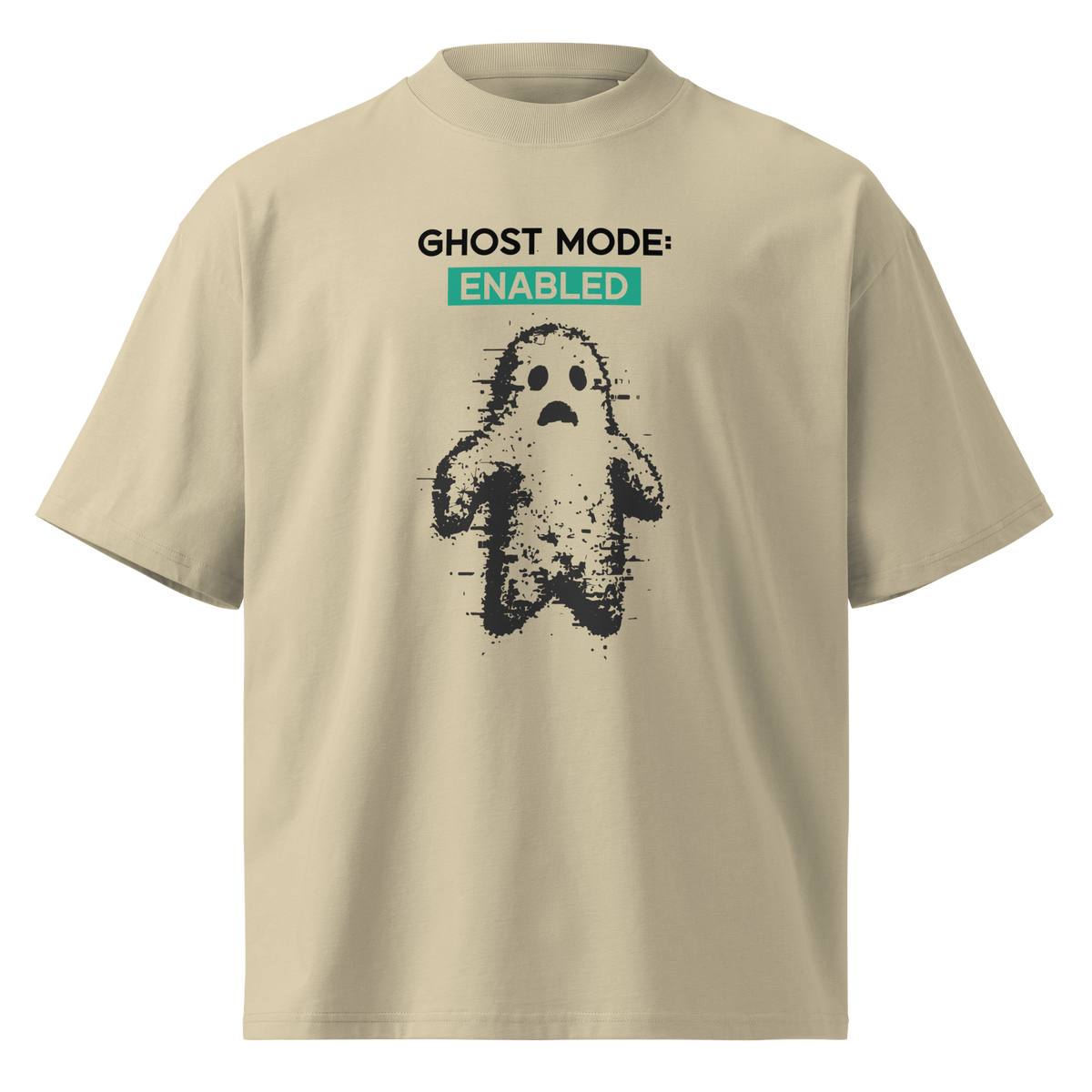 Ghost Mode: Enabled – Oversized Organic High-Neck T-Shirt - image 13 of 20