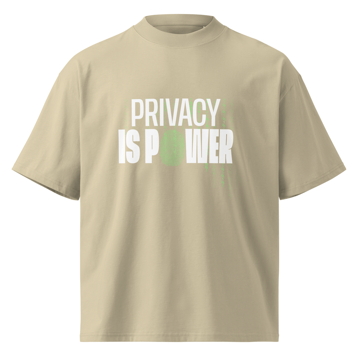 Privacy Is Power – Oversized Organic High-Neck T-Shirt - image 13 of 16