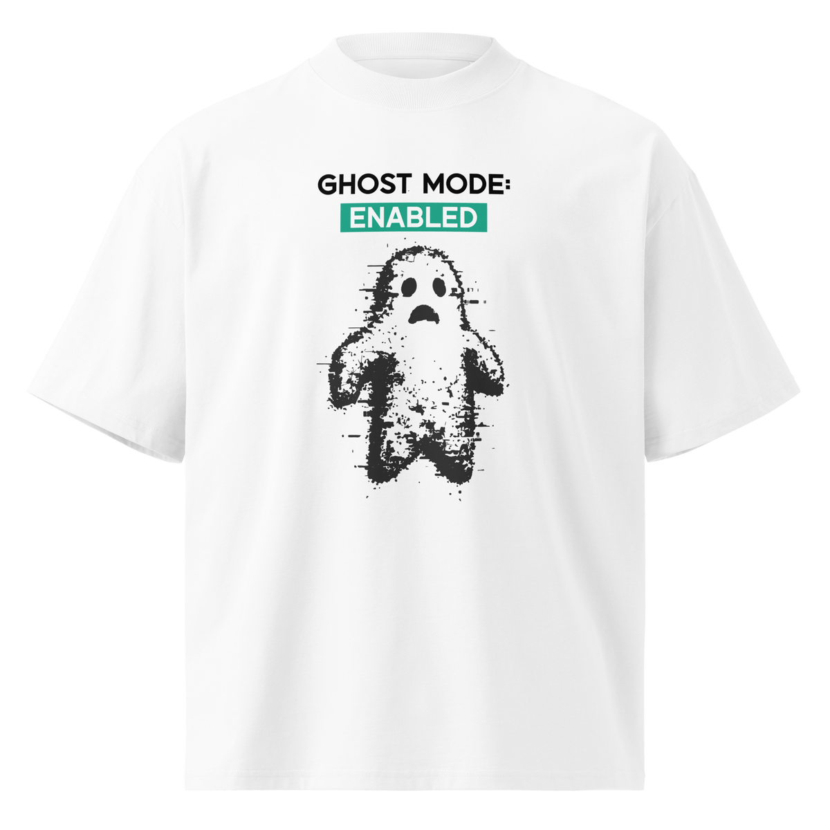 Ghost Mode: Enabled – Oversized Organic High-Neck T-Shirt - image 17 of 20