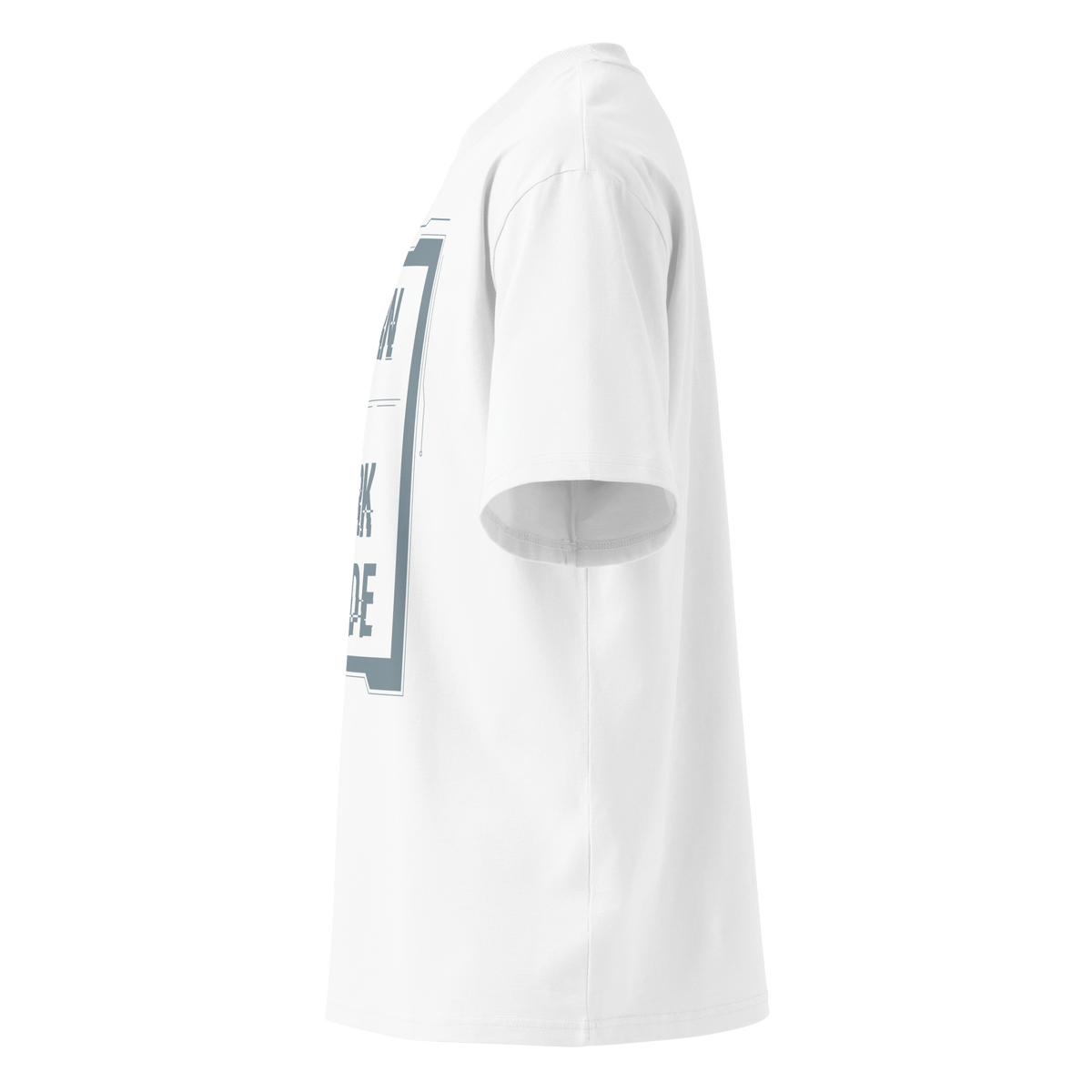 Born in Dark Mode – Oversized Organic High-Neck T-Shirt - imagen 20 de 20