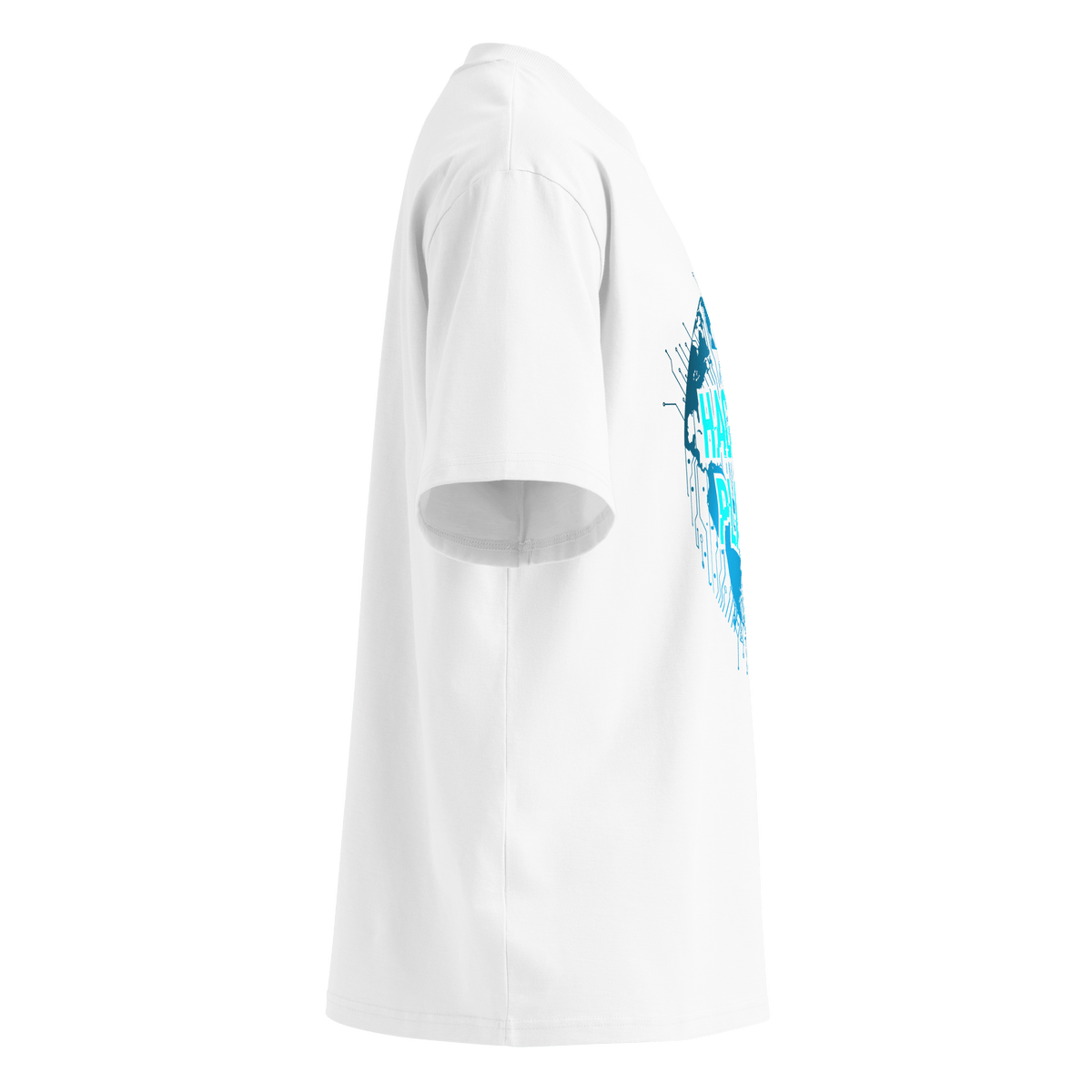 Hack The Planet – Oversized Organic High-Neck T-Shirt - image 19 of 20