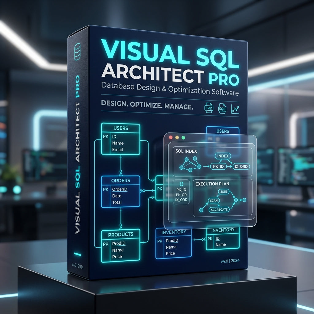 Visual SQL Architect Pro Product Cover Mockup