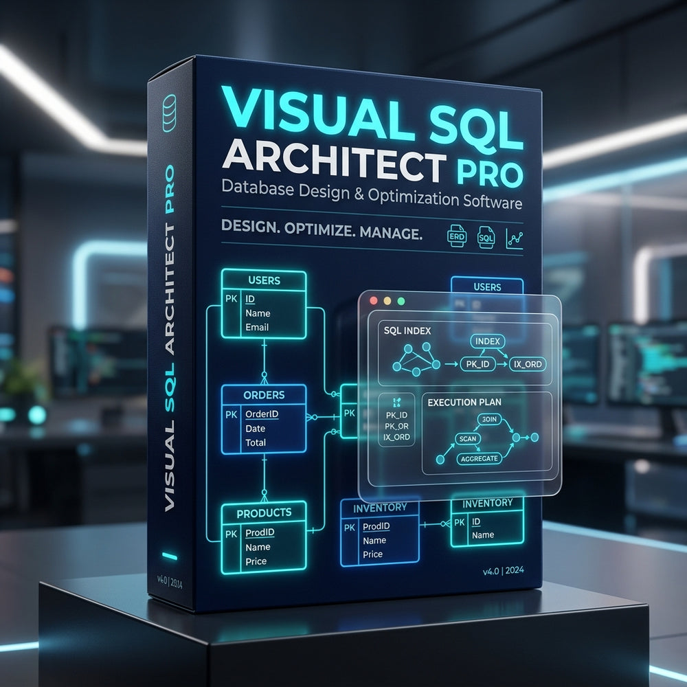 Visual SQL Architect Pro Product Cover Mockup
